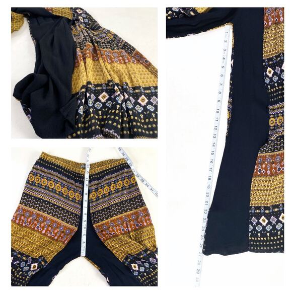 Earthbound Bohemian Slit Leg Wide Leg Boho Pants Sz Small - Picture 3 of 5